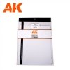 AK Interactive AK6580 SQUARE PAVEMENT BRICK SMALL 4 MM / .156 SHEET 245 X 195MM / 9.64 X 7.68 “ TEXTURED STYRENE SHEET – 1 UNIT 